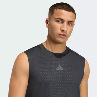 adidas Gym & Training เสื้อกล้าม D4T PrimeLift 3 STRIPES ผู้ชาย สีดำ KD0373