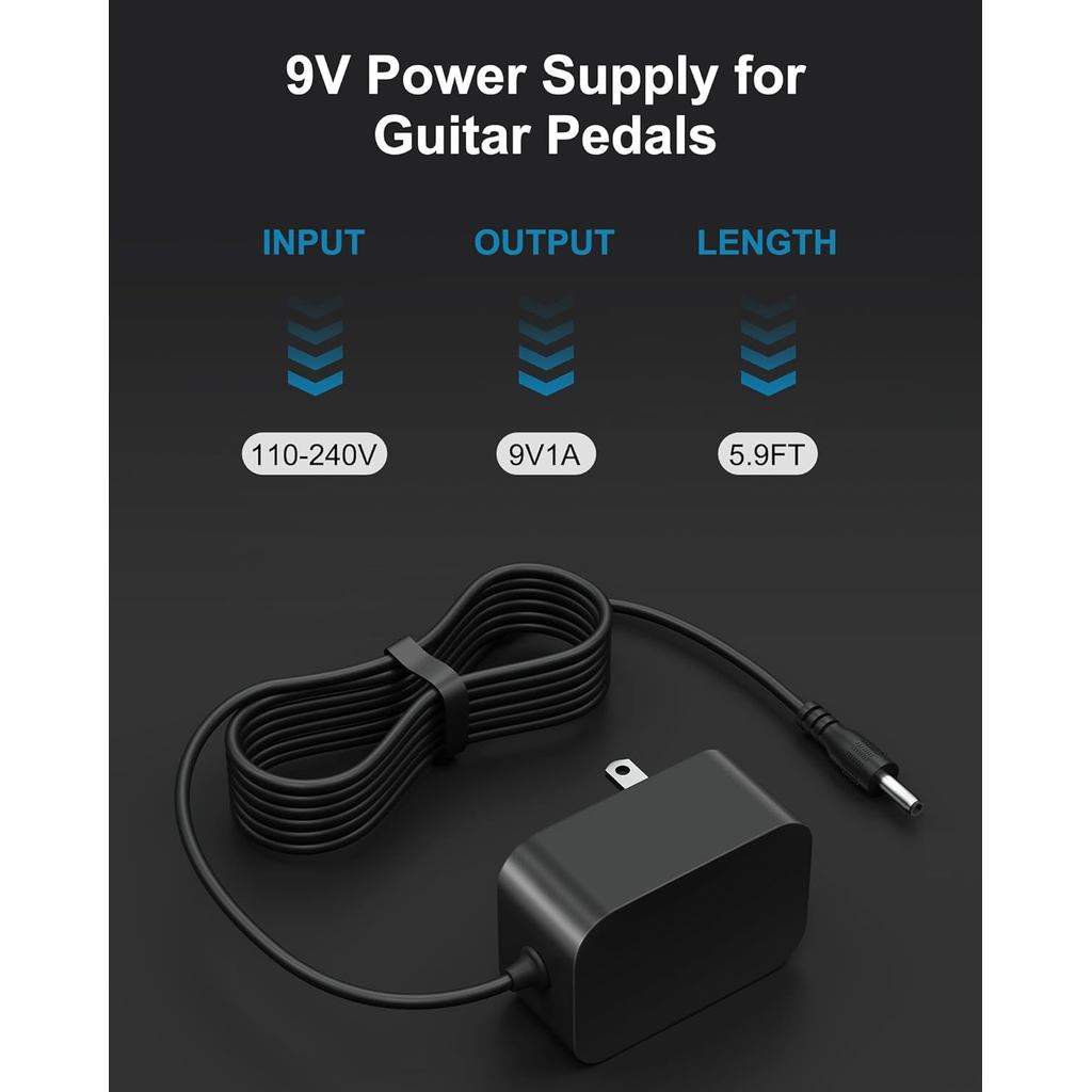 Replacement for Boss 9V PSA Adapter Guitar Pedal Power Supply Compatible with Boss PSA-120S ME-80 ME