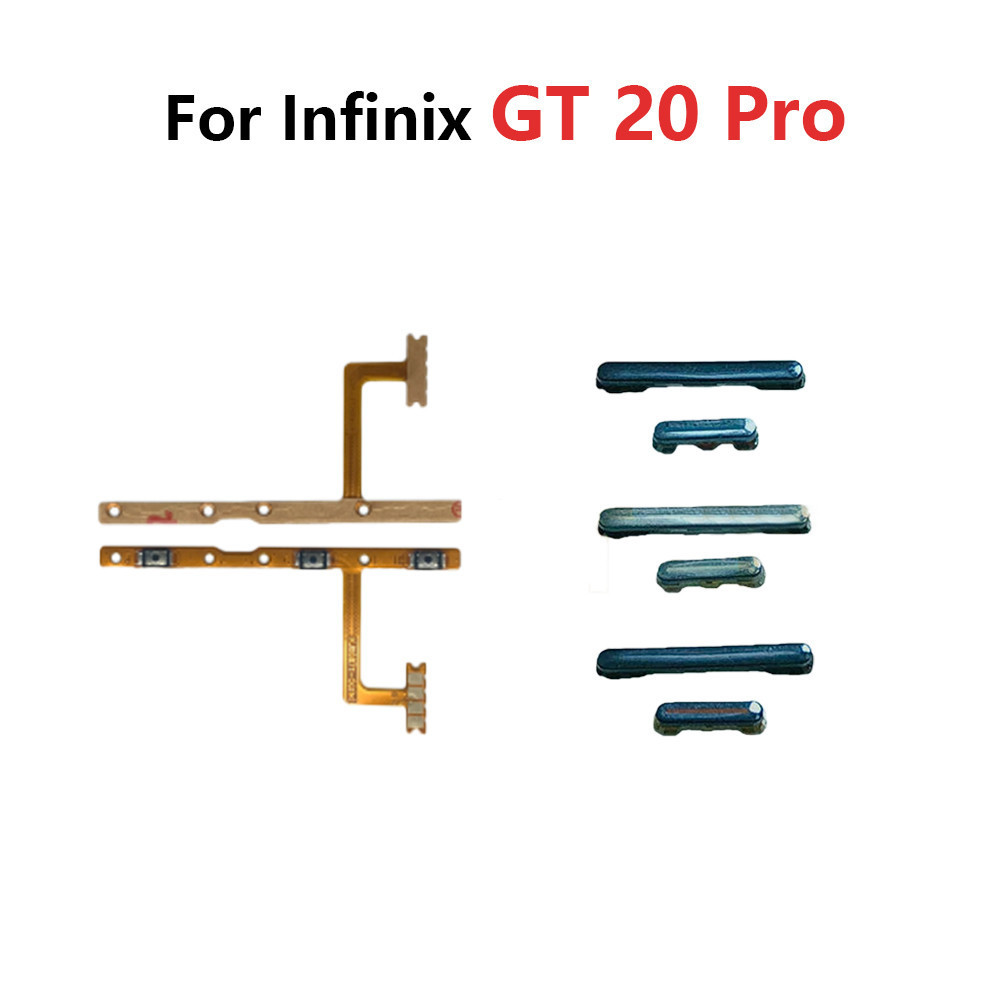 เปิดปุ่มปิด Volume Up Down ปุ่มริบบิ้น Flex Cable สําหรับ InFinix GT 20 Pro X6871