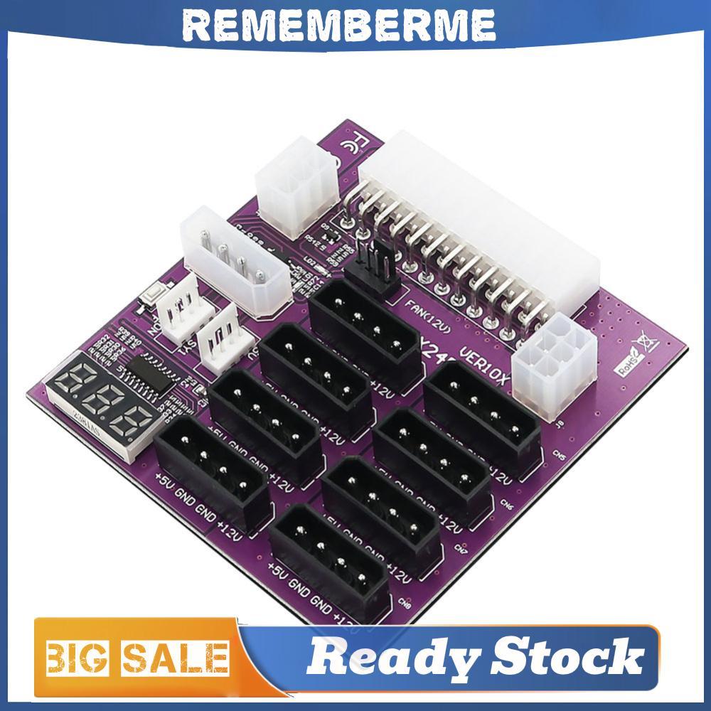 ATX Power Supply Breakout Board 4 Pin และ 6 Pin Power Connector ATX Server PSU Power Board จอแสดงผล 
