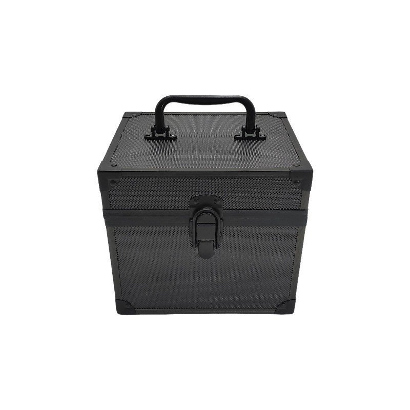 กล่องสีดําการ์ดอิฐการ์ดกล่องการ์ดแบบพกพาที่แข็งแกร่งกล่องเก็บแม่เหล็กอลูมิเนียมเกรด PSA กล่องเก็บบัต