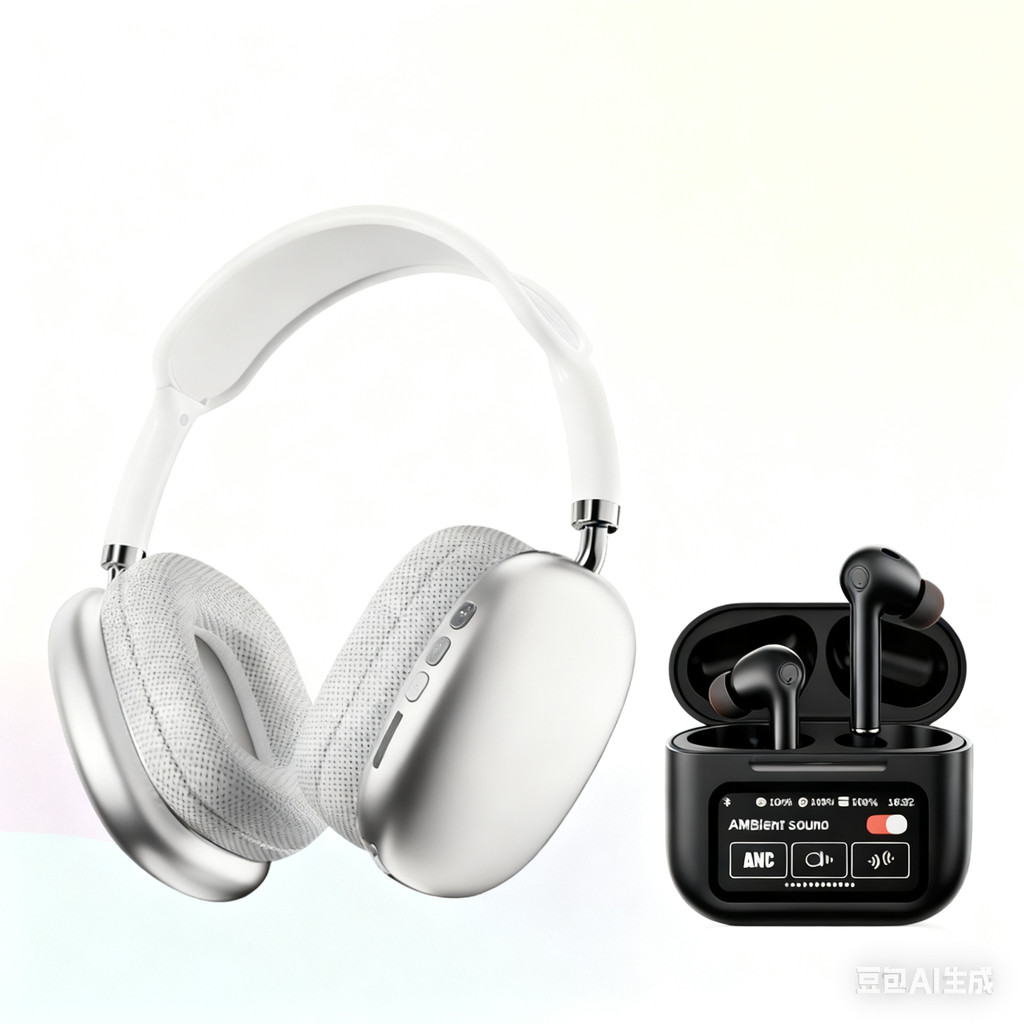 ชุดหูฟัง P9 Pro + A9 Pro หน้าจอ TWS หูฟังไร้สายบลูทูธ Supper Bass หูฟังหน้าจอสัมผัสอัจฉริยะพร้อมหูฟั