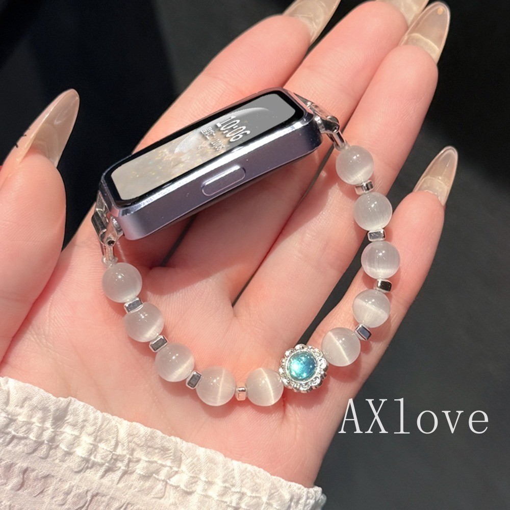 ยืดหยุ่น Beas สายรัดสําหรับ Huawei Band 10 8 9 Cats Eye Stone สร้อยข้อมือสําหรับ Huawei Watch Fit 3 4pro สายรัดข้อมืออุปกรณ์เสริม