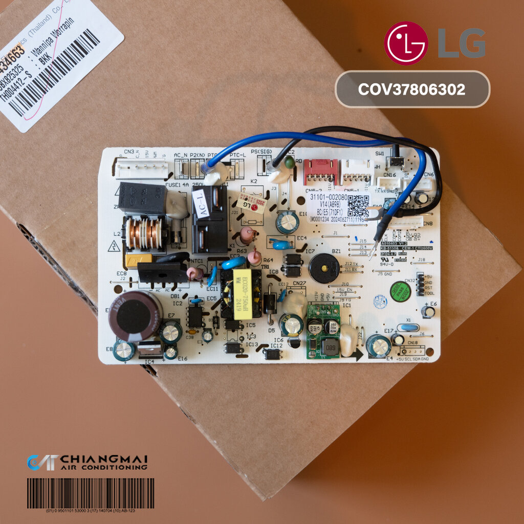 COV37806302 แผงวงจรแอร์ LG แผงบอร์ดแอร์แอลจี แผงบอร์ดคอยล์เย็น อะไหล่แอร์ ของแท้ศูนย์