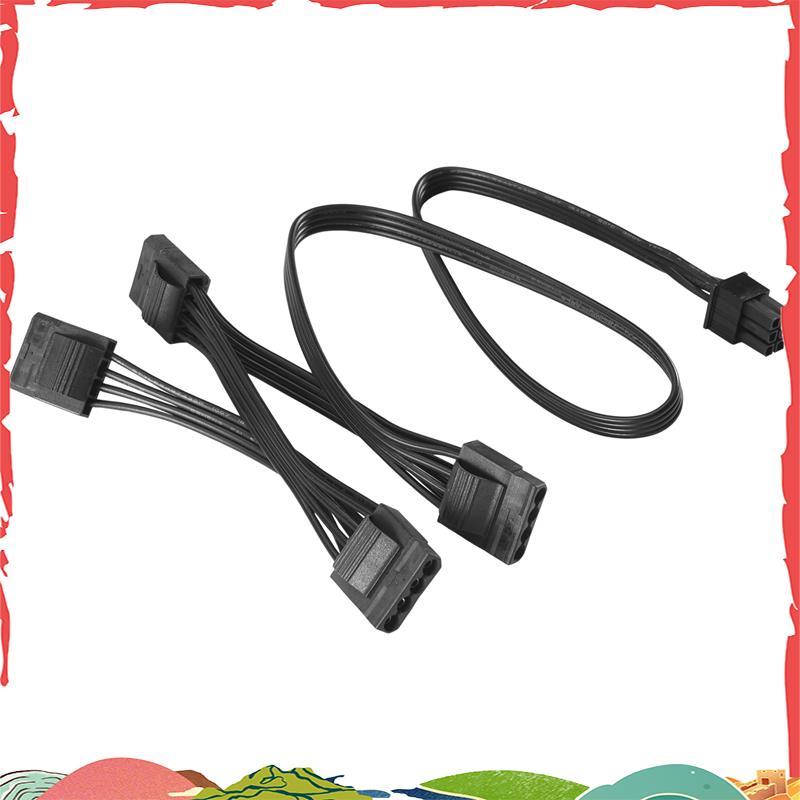 6Pin ถึง 4 Molex Modular Power Supply สาย 6Pin ถึง 4 IDE สําหรับ CORSAIR RM1000X RM850X RM750X RM650