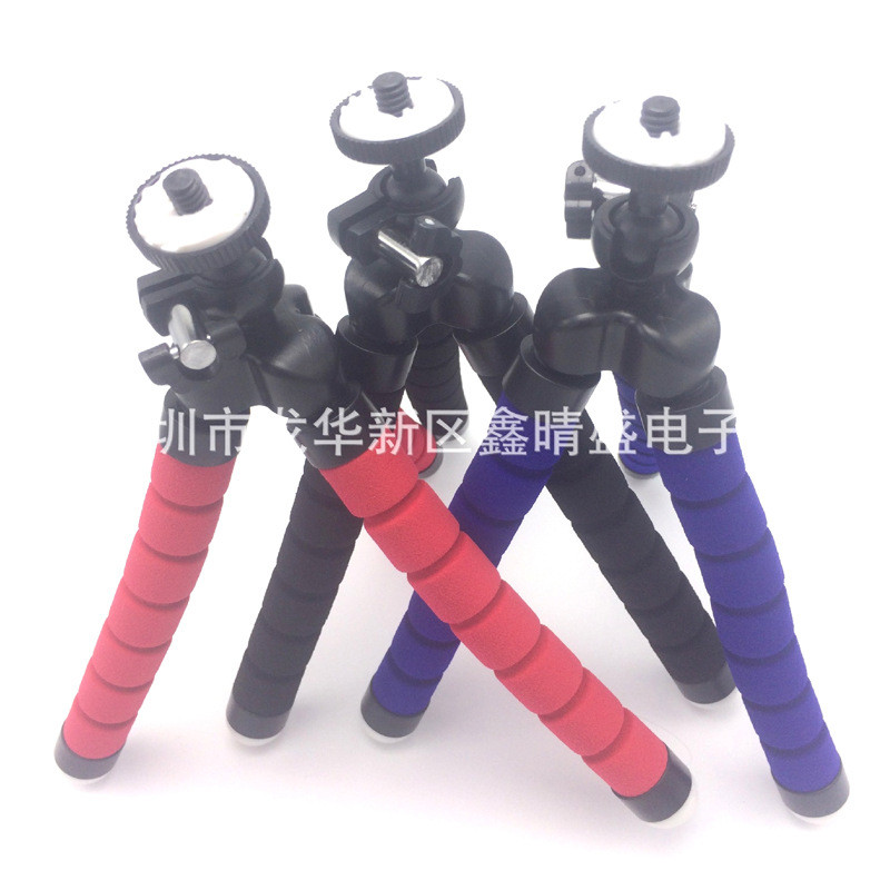 Spot Goods#Sponge Octopus Mini Tripod Octopus Tripod Phone Camera Photography Small Tripod Desktop12