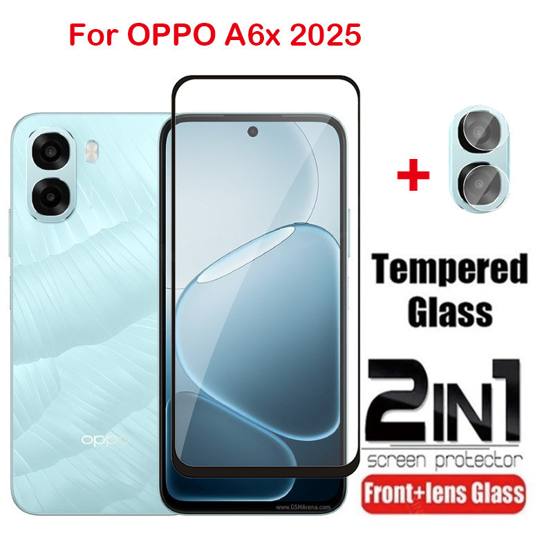 OPPO A6x 2025 ป้องกันหน้าจอสําหรับ Oppo A6x A6 X A6 Pro A6t A6T Pro A6s 5G 4G กระจกนิรภัยใส HD ป้องกันฟิล์มป้องกันรอยขีดข่วน
