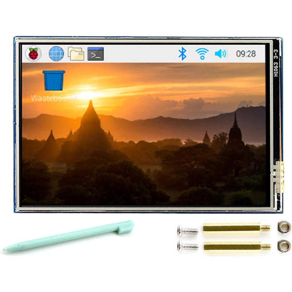 Waveshare 3.5" Resistive Touch Screen IPS LCD 480x320, XPT2046 Controller, ใช้งานร่วมกับ Raspberry P