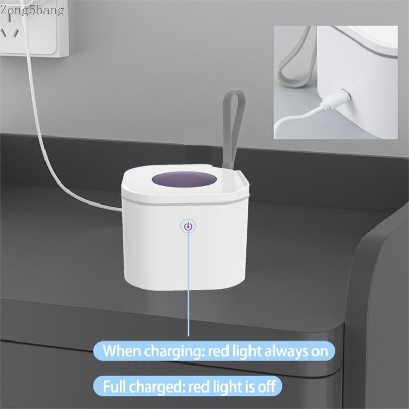 Zong แบบพกพา Pacifier ฆ่าเชื้อกรณี UVC กล่องทําความสะอาดแสงพอร์ตชาร์จสะดวก