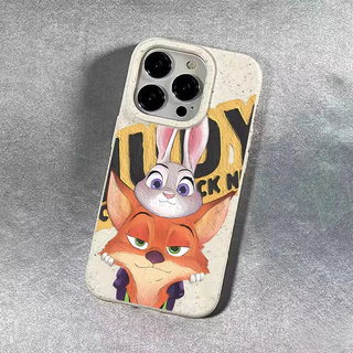 เคสไอโฟน11 ซูมหัวกระต่ายสุนัขน่ารักย่อยสลายได้นุ่มสำหรับ iPhone 17 16 13 11 12 15 14 Pro Max 7Plus 8 15 16 6s Plus XR X
