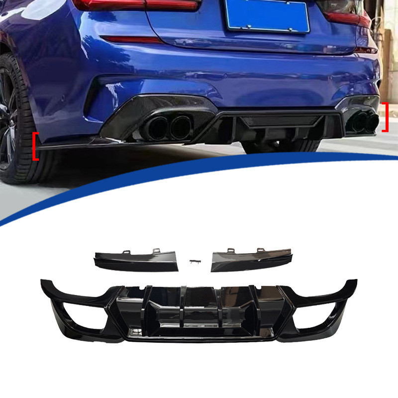 เหมาะสําหรับ BMW/3 Series G20 Modified CMST Competitive Model Back Lip Without Light Model 2019-2022