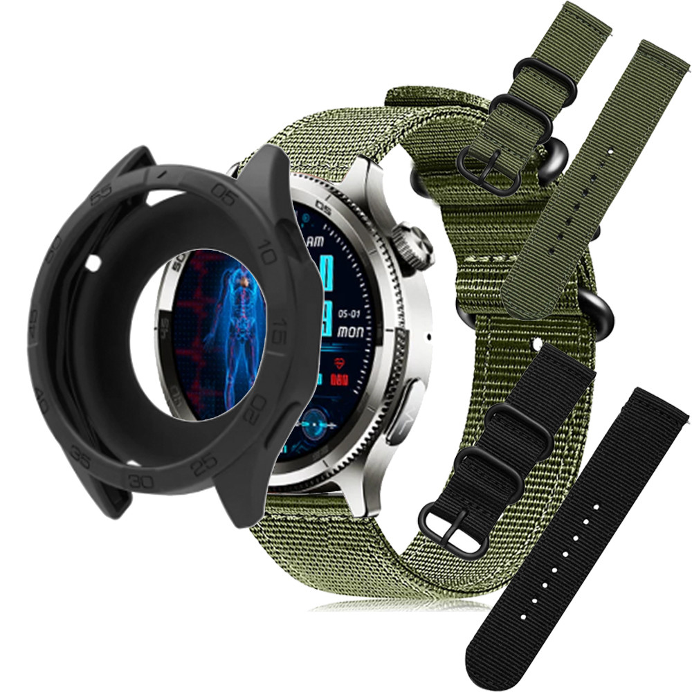 สําหรับ Aolon PULSE Smartwatch กรณี Aolon ECG PULSE สายนาฬิกาฝาครอบป้องกันไนลอน Soft Band ป้องกันหน้