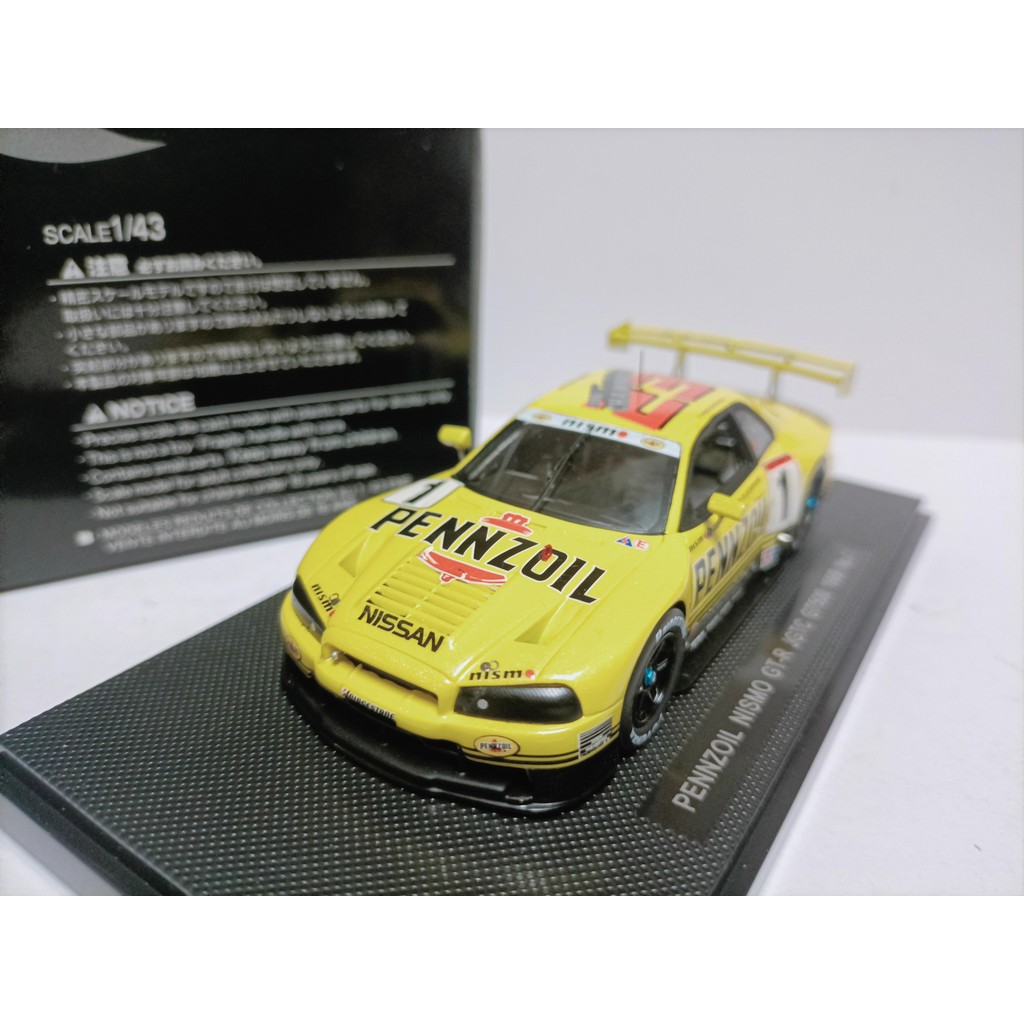 Ebbro P4 1 43 Nissan Racing รุ่น PENNZOIL Nismo GT-R R33 JGTC 1999