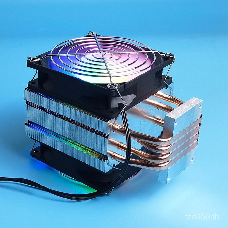 แผ่นทําความเย็นหม้อน้ําซังตู้น้ําสี่ท่อความร้อนทองแดงบริสุทธิ์เดียวทาวเวอร์อิเล็กทรอนิกส์เซมิคอนดักเ