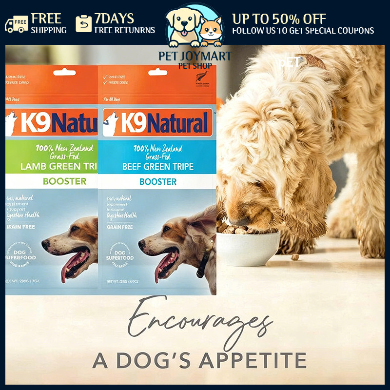 K9 Natural New Zealand Freeze อาหารสุนัข - เกรนฟรี เนื้อหาเนื้อสูง ขนมส่วนผสมเดียวสําหรับลูกสุนัขสุน