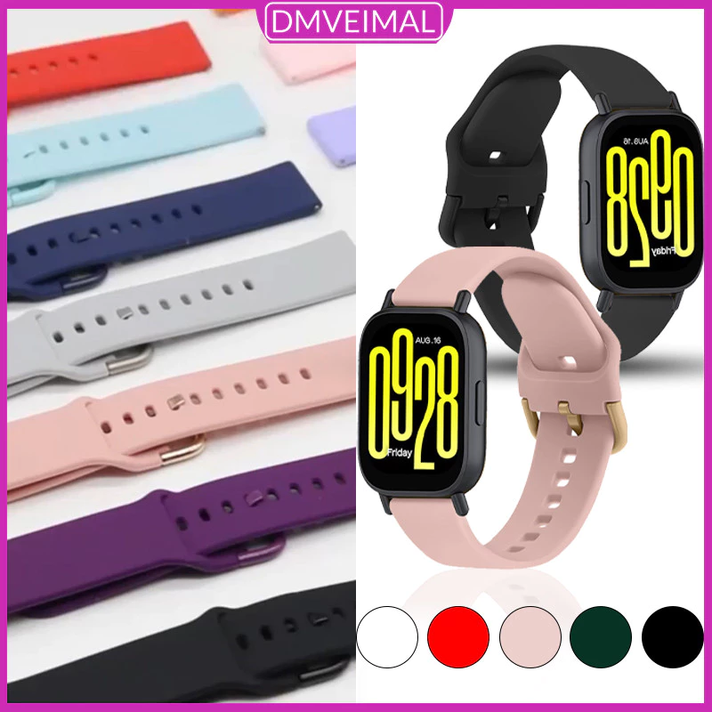 สายยางซิลิโคน 20 22มม for Redmi Watch 5 Active Lite/Samsung Galaxy Watch/Huawei/Aolon/Garmin/Itel Watch/Amazfit Bip 6