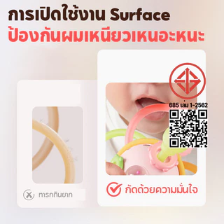 Berma Baby แมนฮัตตันแฮนด์บอล ของเล่นเด็ก ยางกัด ยางกัดเขย่ามีเสียง กระตุ้นกล้ามเนื้อ ลูกบอลนิ้วมือ