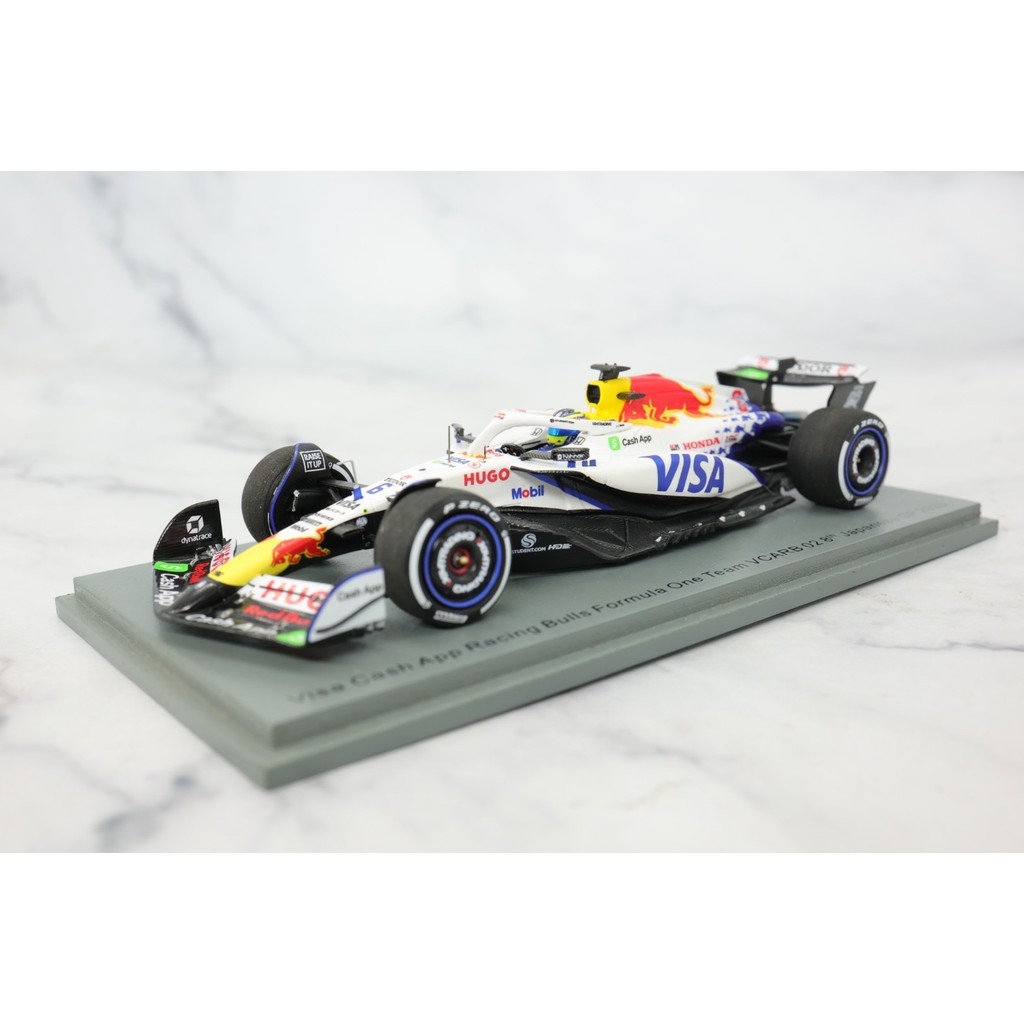 [สต๊อกพร้อม] spark 1/43 2025 Japan Grand Prix VCARB02 Little Red Bull Hajar p8 with Reach of the Com