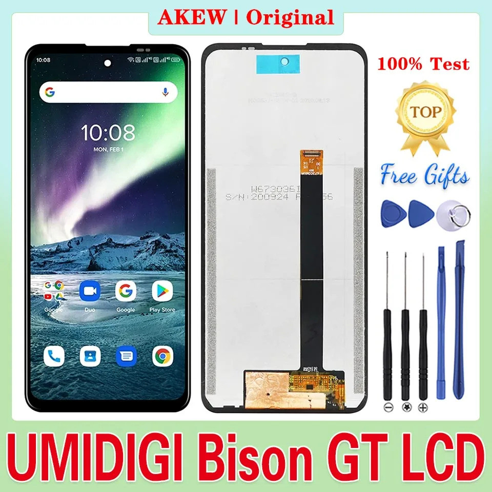 Original สําหรับ UMIDIGI Bison GT จอแสดงผล LCD ใหม่ Umidigi BISON GT หน้าจอสัมผัส Umi Bison GT Digit