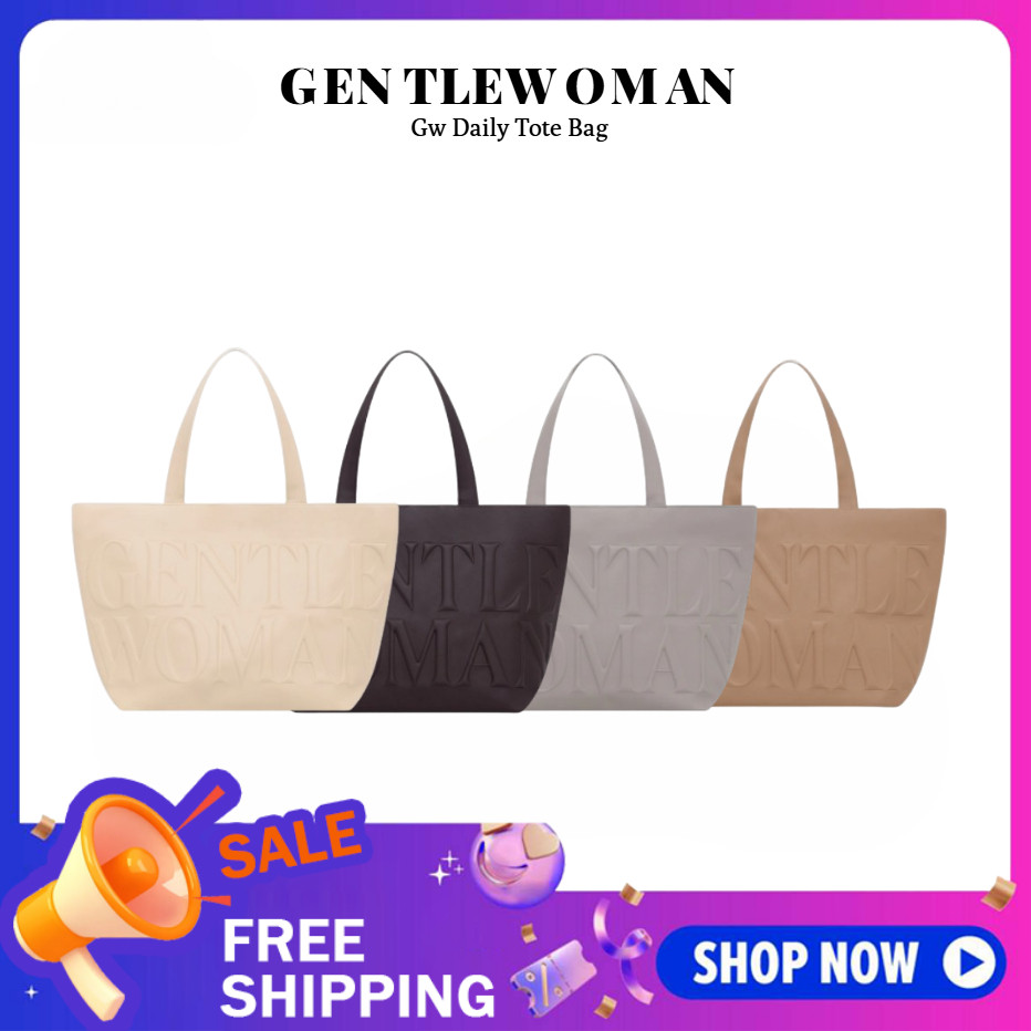 【สินค้าพร้อมส่ง】100%ของแท้ Gentlewoman DAILY TOTE BAG  กระเป๋าถือ สะพายข้าง