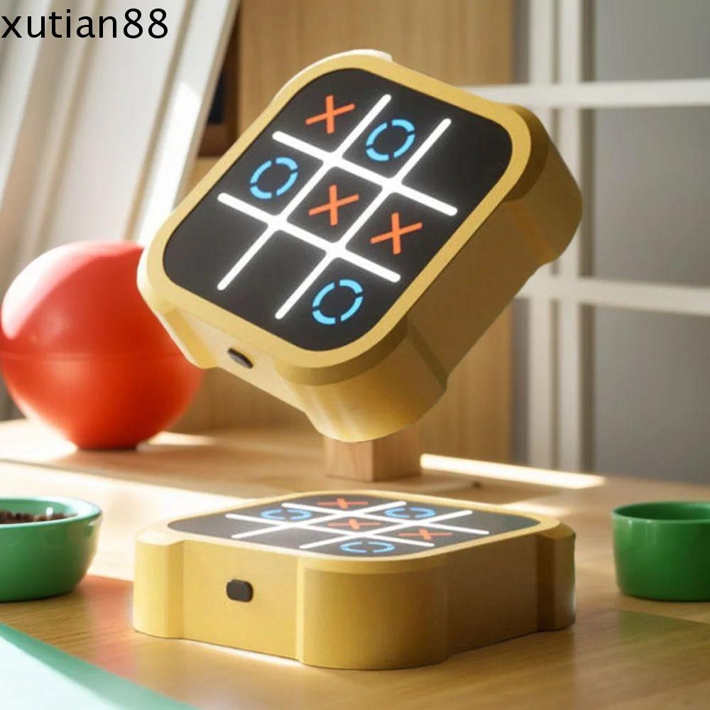 XUTIAN88HH TIC-TAC-TOE, Electric Montessori Handheld Bolt Game, Board Games Memory Growth 3-in-1 Edu