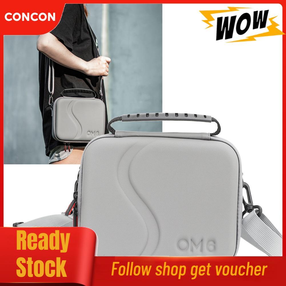 Concon Concon ขาตั้งกล้องหัวเก็บกระเป๋า PU สายคล้องปรับได้ Travel Organizer สำหรับ OM6