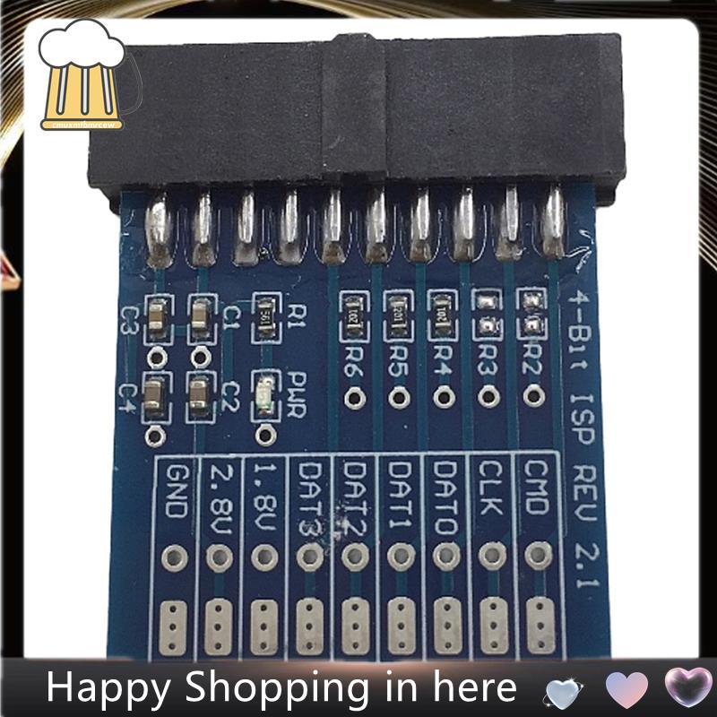 อะแดปเตอร์ใหม่ JTAG , ISP 4-BIT ISP REV 2.1 สําหรับ Easy Jtag Plus Box / เครื่องมือ ESAYJTAG