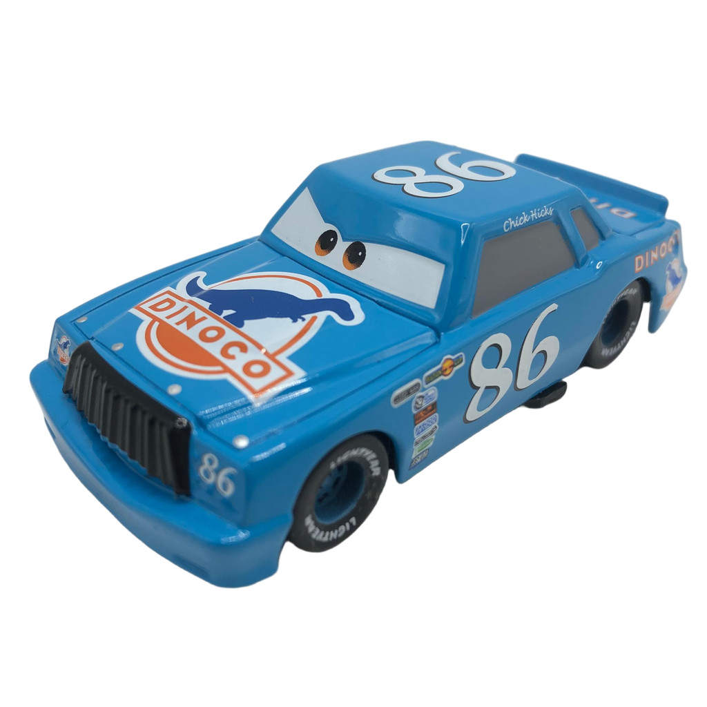 Cars Tobyeat Disney Pixa Mattle Dinoco Blue Chick Hicks No. 86 1:55 Scale รถเหล็ก