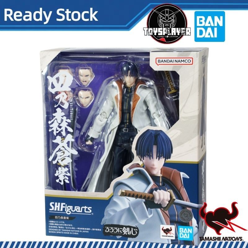 BANDAI TAMASHII Rurouni Kenshin SHFiguarts Aoshi Shinomori Action Figure