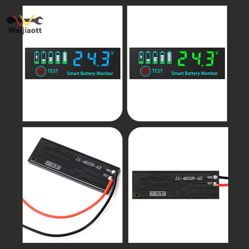 [Wjt] DC 7-55V Universal Battery Charge Indicator Panel LED Indicator Acid Battery Voltage Charge In
