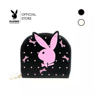 PLAYBOY รุ่น Dotty Coin Bag กระเป๋าสตางค์ใส่เหรียญ รหัส ST-CBS254PB014 สกรีนลายDot กราฟิคโลโก้ มี2สี