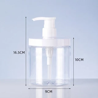 ขวดปั๊มใส่สบู่เหลว ขนาดใหญ่ 500-1000ml ใช้งานในห้องน้ำ หรือพกพา มีสติกเกอร์ฉลาก