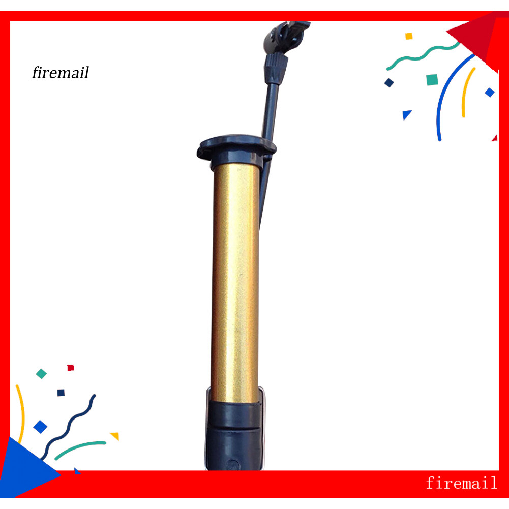 [FM] แบบพกพาแรงดันสูง Bycycle ยางบาสเกตบอลฟุตบอลคู่มือปั๊มลม Inflator