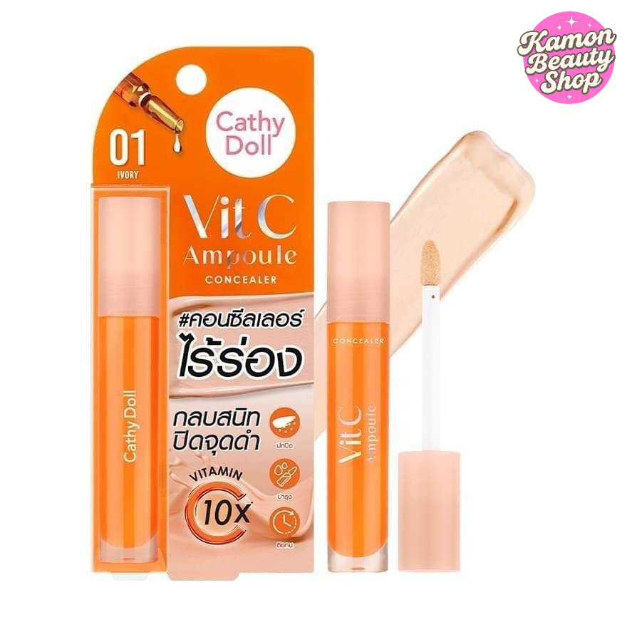 Cathy Doll Vit C Ampoule Concealer วิตซีแอมพูล คอนซีลเลอร์ 4.1g.