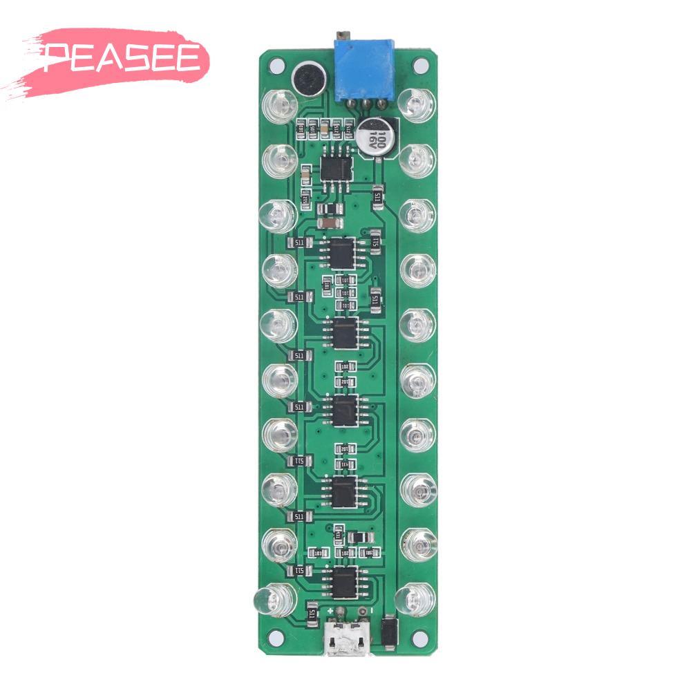 [PEASEE] LED VU Meter, จอแสดงผล LED Voice Control VU Meter, LED Indicates Melody Light Reverse Conne