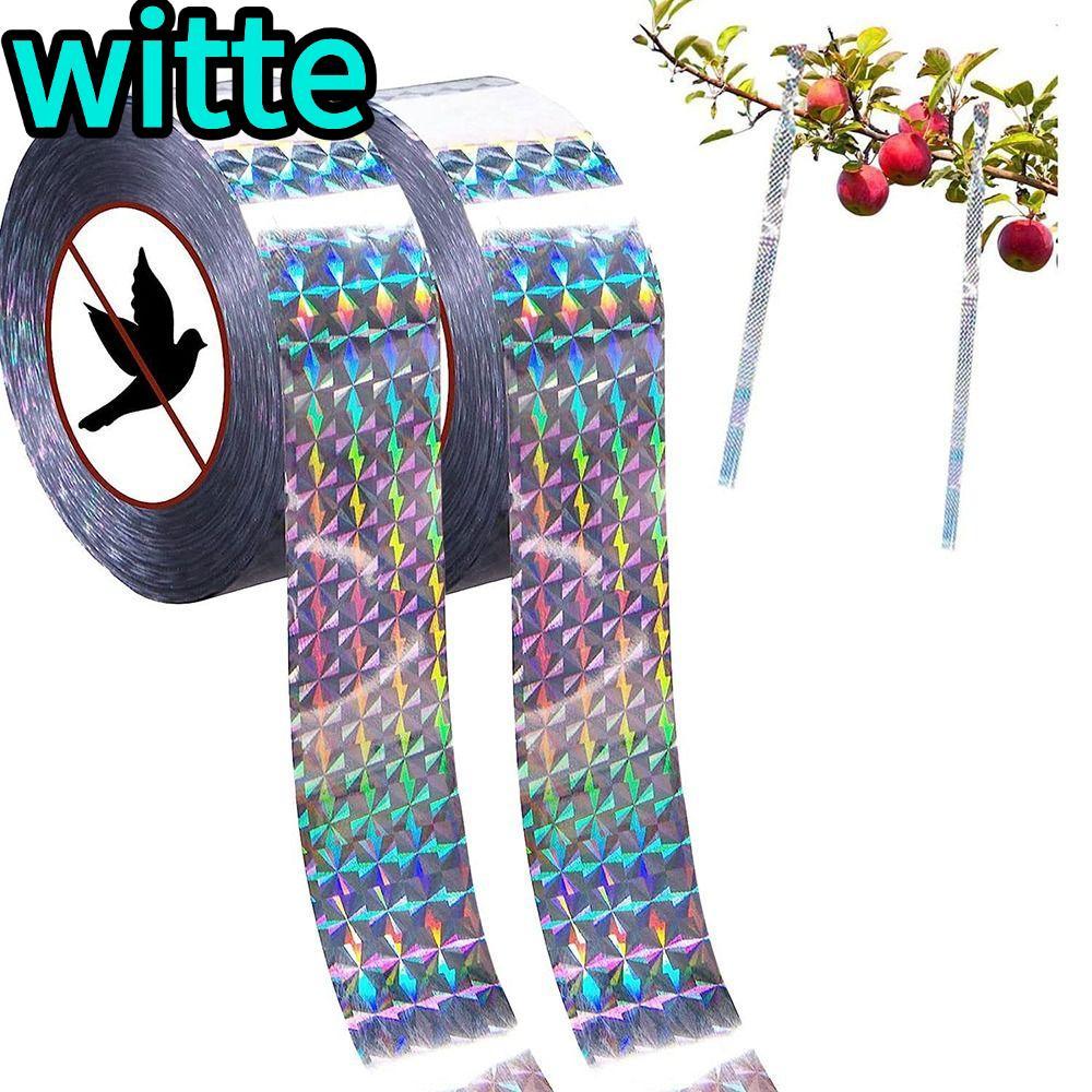 WITTE เทปนก Scare กลางแจ้งเก็บนก Away Bird Scare ริบบิ้น, อุปกรณ์เสริมเงาทนทานเทปไล่นกสะท้อนแสงสูง