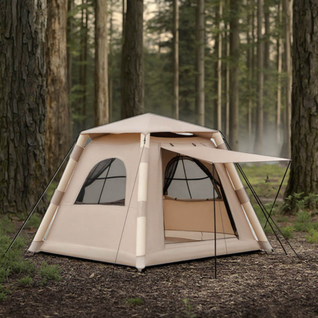 Original All-Weatherโปร่งใสหนึ่งห้องนอนStar Campingเต็นท์กลางแจ้งIgloo Podsเล็บและเชือกสวนหน้าจอHous