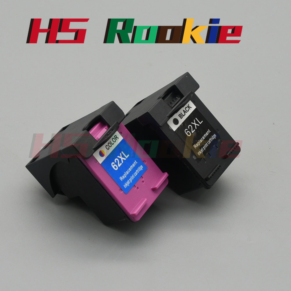 ใช้งานร่วมกับ HP 62 ตลับหมึก HP 62XL ตลับหมึก HP 62 สีดําหรือตลับหมึกสีสําหรับ OfficeJet 5740 5746 E