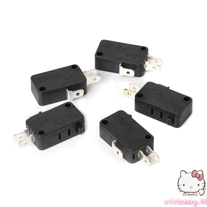 Vision 5 ชิ้น 16A 250VAC 0 3A 250VAC สวิทช์ Srew Connector Actuator Limit Micro Switch