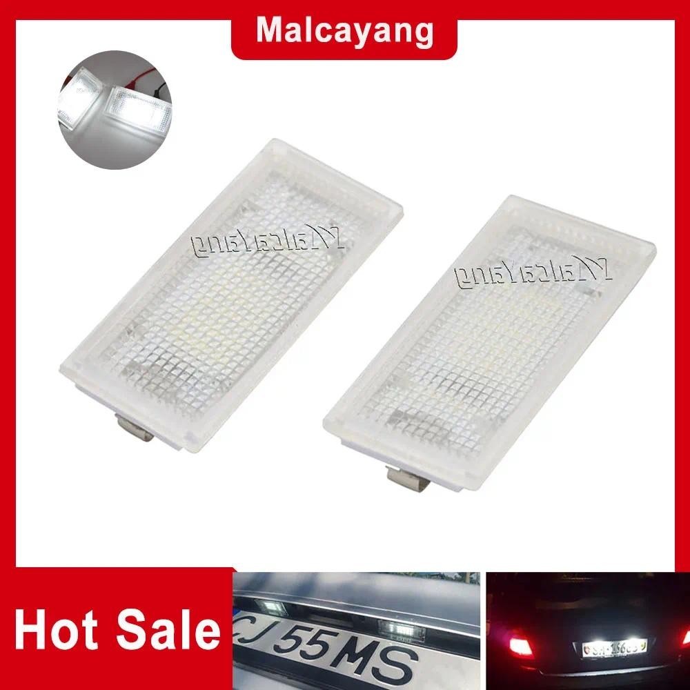 จํานวนแผ่นหลอดไฟ 1 คู่สีขาว 3528 ไฟป้ายทะเบียน Led สําหรับ BMW E46 4D 323i 325i 328i 6000k 12V