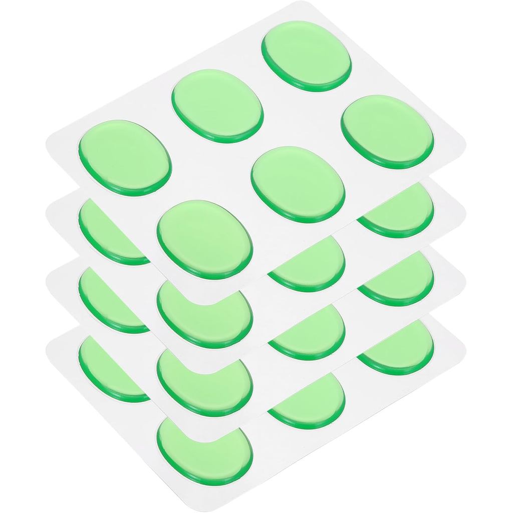 MOCCANIXITY 24 ชิ้นกลอง Dampeners เจลแผ่นซิลิโคน Mute Pads กลอง Silencers กลอง Dampeners Moon เจลสีเ