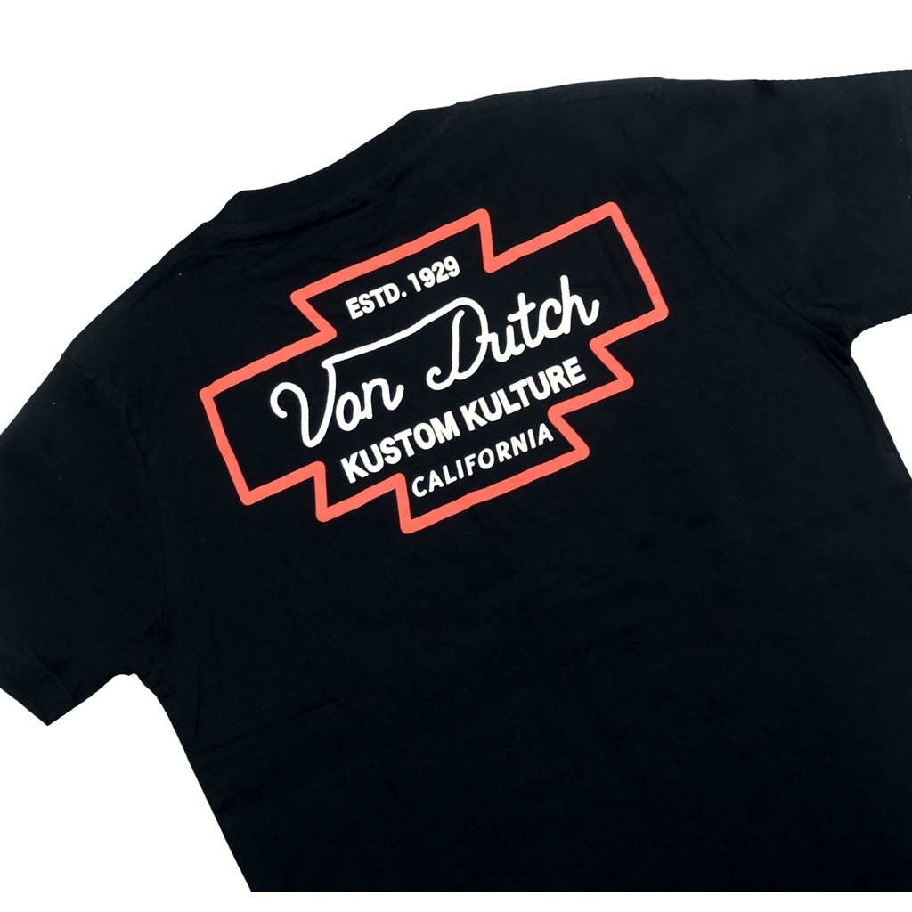 เสื้อยืด Von Dutch Q26 สีดํา