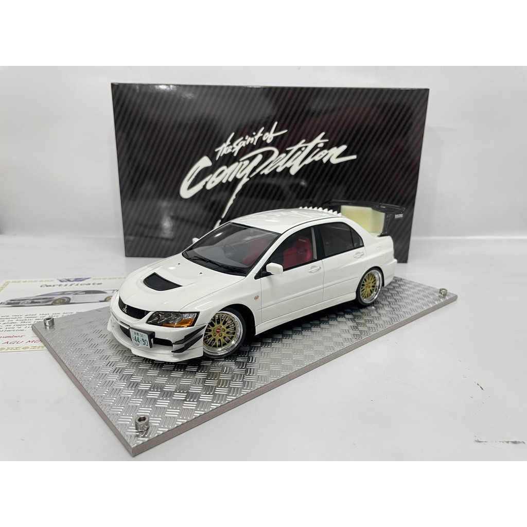 AGU 1/18 Mitsubishi Lancer EVO 9 High-Tail Pearl White Original Bag สินค้าใหม่มี Been ซื้อไม่เคยย้าย