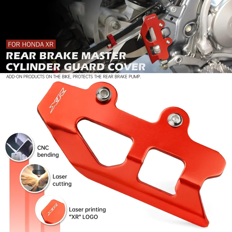 ด้านหลังกระบอกเบรค Guard สําหรับ HONDA XR250R XR400R XR600R XR650R XR650L รถจักรยานยนต์ XR 250 400 6