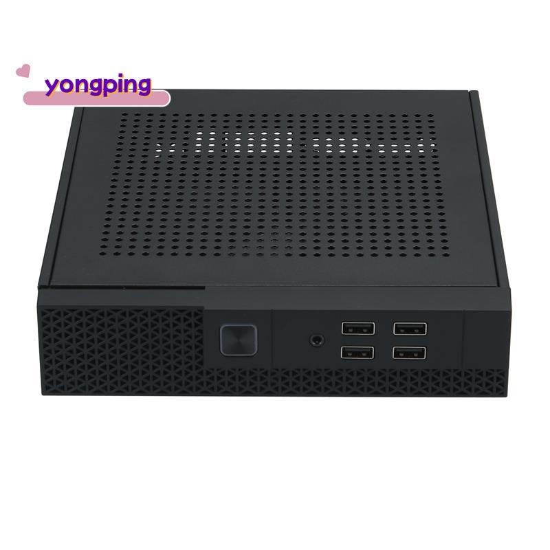 เคสคอมพิวเตอร์ Mini ITX แชสซีโฮสต์ HTPC USB2.0 ITX ตู้ควบคุมอุตสาหกรรมสําหรับสํานักงานธุรกิจติดตั้งง