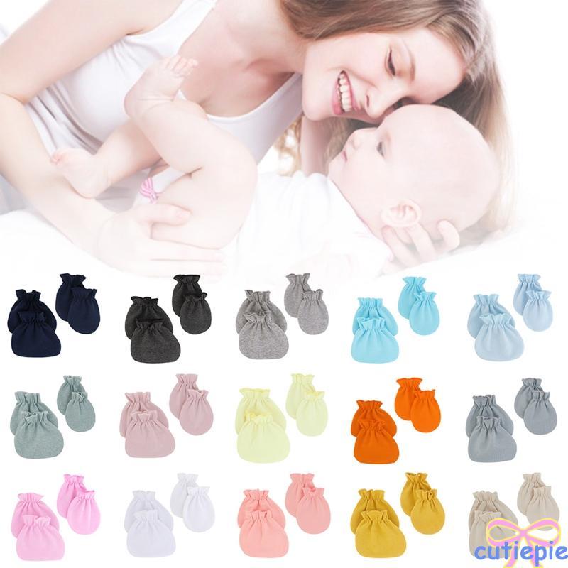 Cutie 2 คู่สําหรับป้องกันผ้าฝ้ายนุ่มมือข้อเท้าถุงเท้า Scratch Mittens ถุงเท้าชุดไม่ Scratching ถุงมื