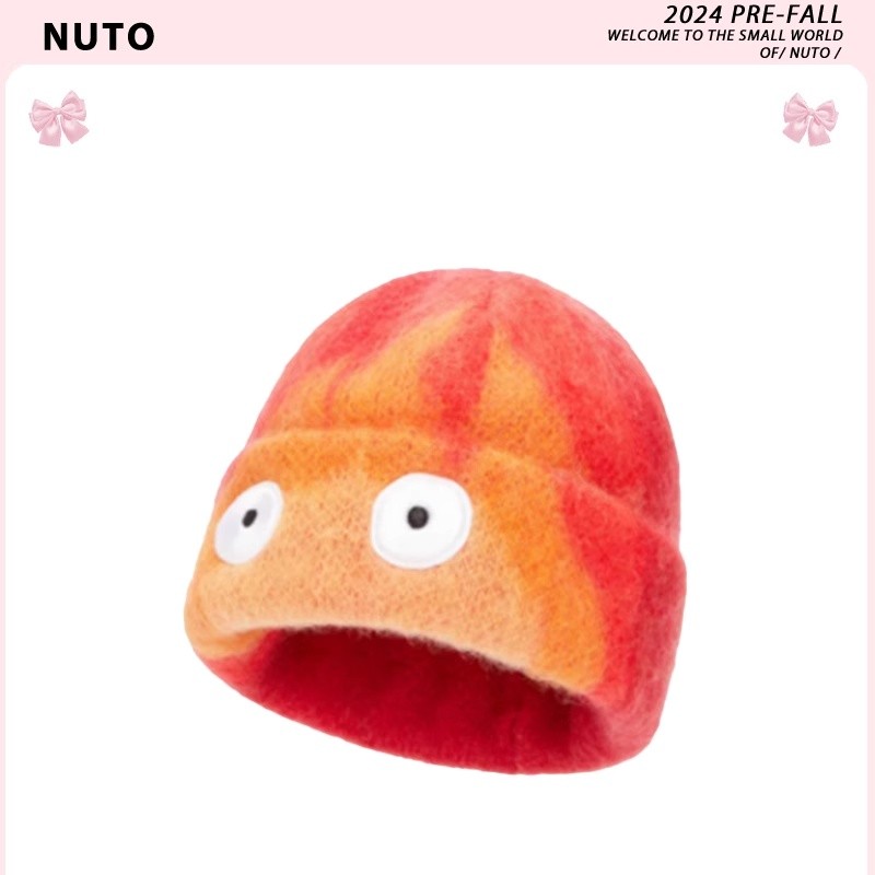 บริษัทสินค้า Nanjing Shangxi Ltd. NUTTO [คลังสินค้าพร้อม] Ice Hot Man Halkasifa หมวกถักหมวกเปลวไฟขนา