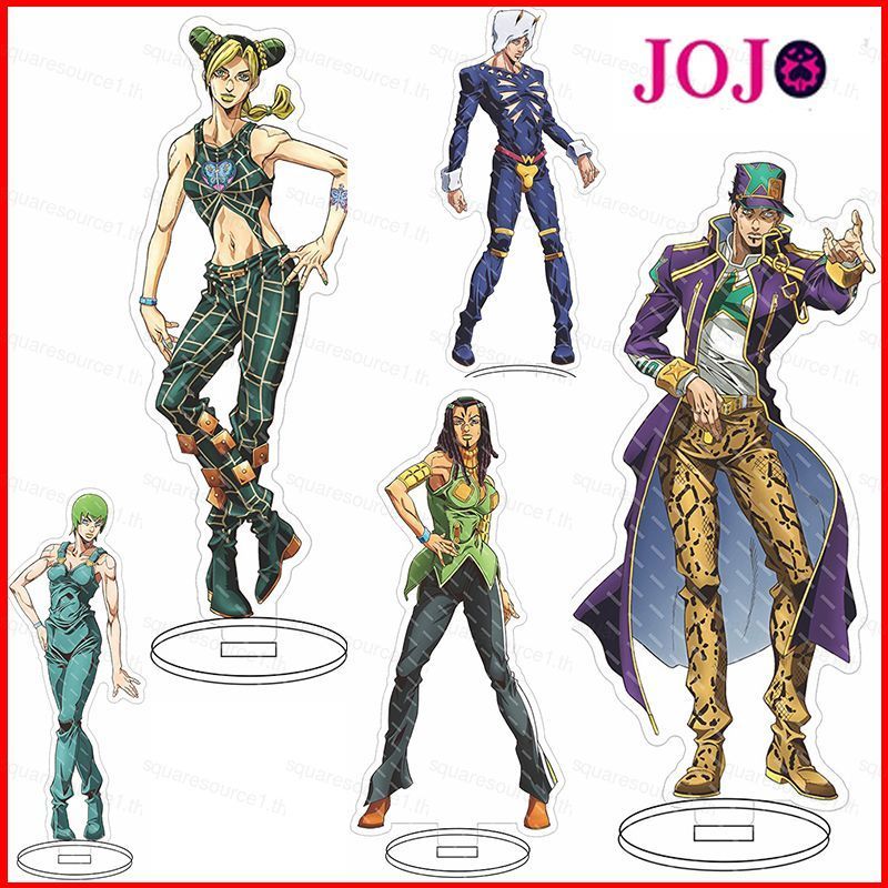 SQ1 อะนิเมะ Action Figure JoJos Bizarre ผจญภัยหิน Ocean ของเล่นอะคริลิคเดสก์ท็อป Cujoh Jolyne ตกแต่ง