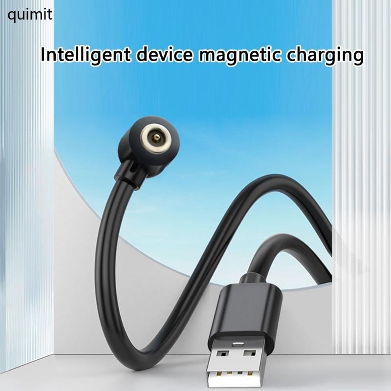 QUIM แหวนอัจฉริยะสายชาร์จแม่เหล็ก 4 มม.การออกแบบวงกลมสําหรับ R02 R06 R09 R18