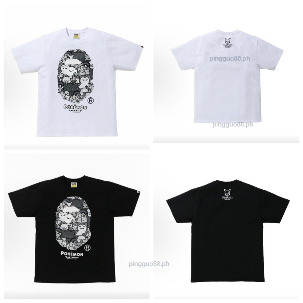 เสื้อยืดแบบแฟชั่นAPO-APE แขนสั้นคอกลม ใส่สบาย